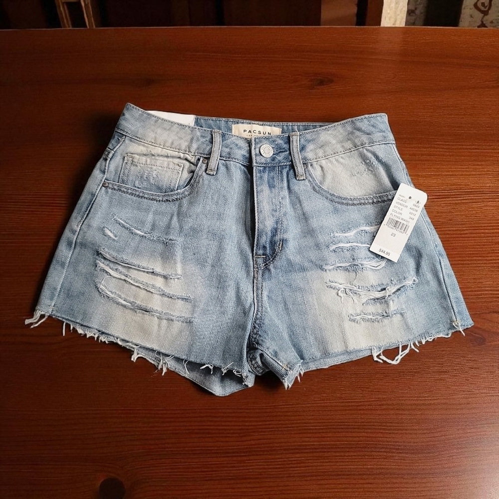 PacSun Women's Blue Denim Shorts 22"/23"/24" Waist